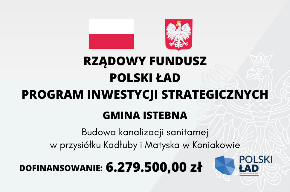 Plakat RządowyFundusz Polski Ład Program Inwestycji Strategicznych