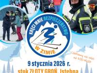 Plakat "Kręci mnie bezpieczeństwo w zimie"