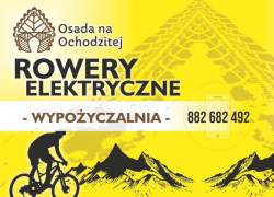 Ulotka wypożyczalni rowerów