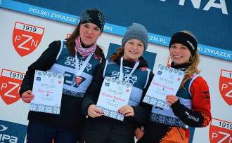 od lewej: Ewa Gazur, Karolina Kohutova, Karolina Kukuczka (foto: Anna Karczewska/PZN)