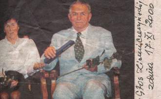 Śp. Tadeusz Maciejczyk w 2000 rou na gali rozdania Srebrnych Cieszynianek
