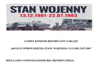 Nagłówek konkursu: stan Wojenny