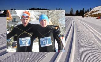 Piotr Michałek (z prawej) i Grzegorz Legierski na mecie w Kościelisku (foto:skipol.pl)