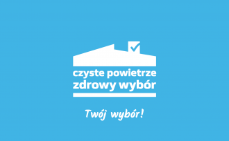 Logo Czyste powietrze zdrowy wybór, Twój dobry wybór.