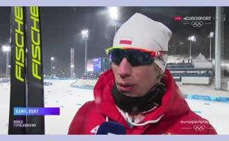 Kamil Bury w wywiadzie dla Eurosportu (foto: zrzut ekranu)