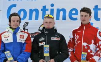 Dominik Bury na najwyższym podium