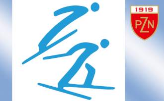 Grafika - skoczek, biegacz, logo PZN