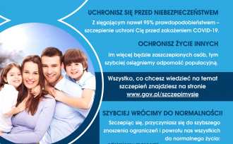 plakat informacyjny w sprawie COVID-19