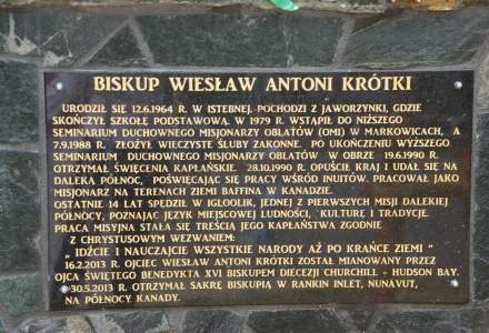 Odsłonięcie Herbu Biskupa Wiesława Krótkiego