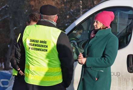 Odbiór nakładki drogi Gliniane - Krzyżowa