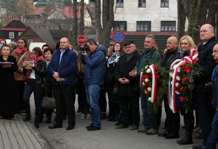 Odsłonięcie pomnika Jerzego Kukuczki