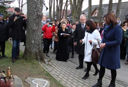 Odsłonięcie pomnika Jerzego Kukuczki