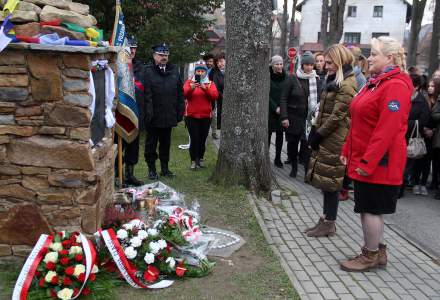 Odsłonięcie pomnika Jerzego Kukuczki