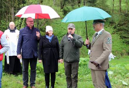 Poświęcenie Alei Pamięci Jana Pawła II