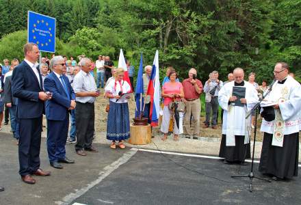 Otwarcie drogi w Jaworzynce Czadeczce