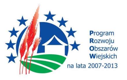 Logo Programu Rozwoju Obszarów Wiejskich na lata 2007-2013