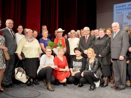 Laureat w gronie Włodarzy, Radnych Gminy Istebna i przyjaciół