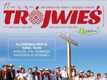 baner kolorowej okładki z miesięcznika Nasza Trójwieś na miesiąc maj