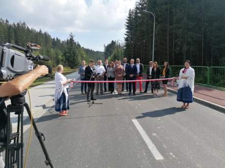 Uroczyste otwarcie nowo rozbudowanego fragmentu drogi gminnej Zaolzie etap II