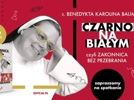 Czarno na białym; zdjęcie zakonnicy w białym habicie