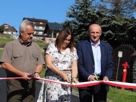 Otwarcie wyremontowanej drogi Łacki - Czadeczka