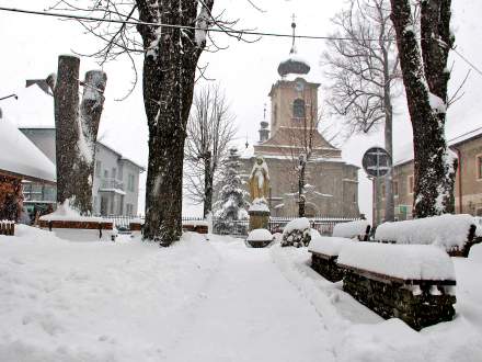 Pierwszogrudniowa zimka w Istebnej Centrum