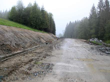 Plac budowy widok w stronę Mostu Zapasieki.