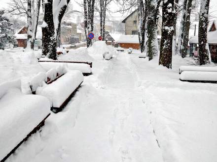 Śnieg w Istebnej