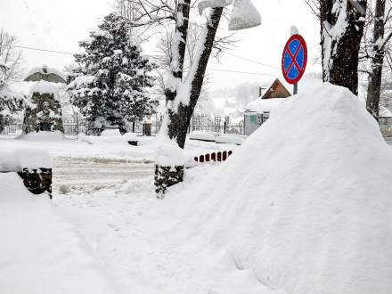 Śnieg w Istebnej