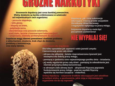 Dopalacze, narkotyki - Plakat