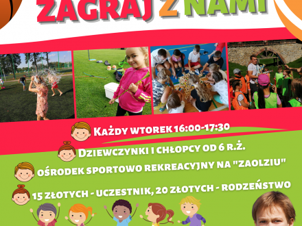 Plakat promujący zajęcia