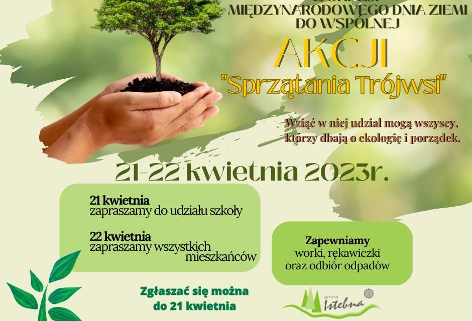 Plakat Akcji Sprzątania Trójwsi