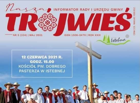 baner kolorowej okładki z miesięcznika Nasza Trójwieś na miesiąc maj