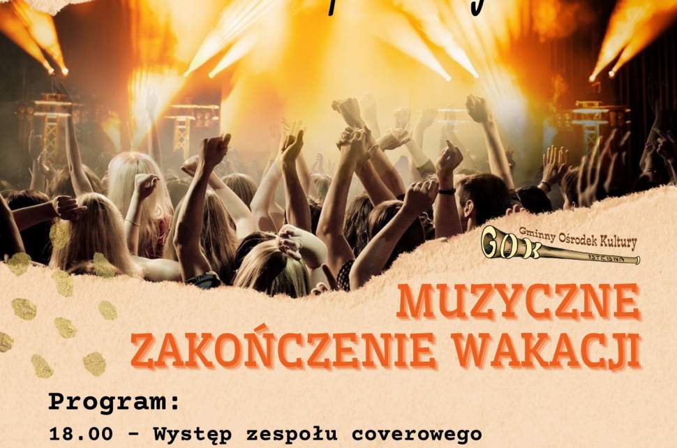 Plakat na zabawę muzyczną Pod Skocznią