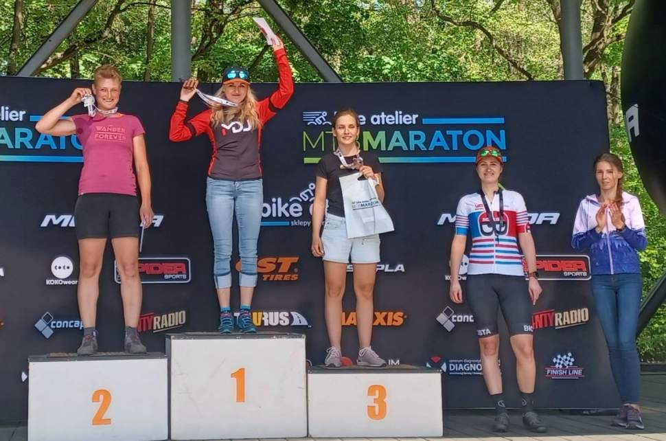 Anna Kaczmarzyk na podium - miejsce 1