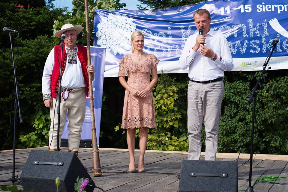 Tadeusz Rucki, Aneta Legierska, Henryk Gazurek - Wójt Gminy Istebna