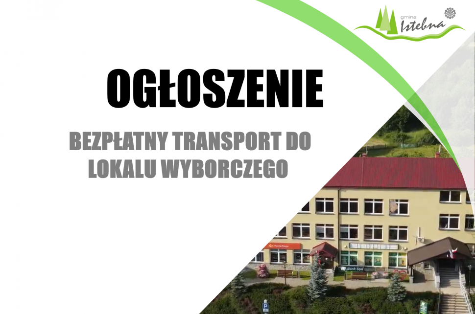 Bezpłatny transport do lokalu wyborczego