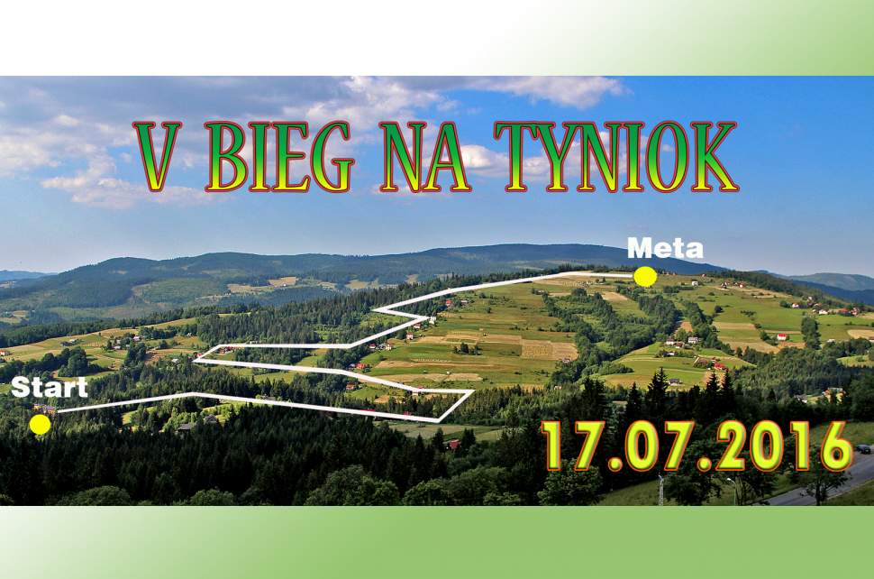 V Bieg na Tyniok - mapa