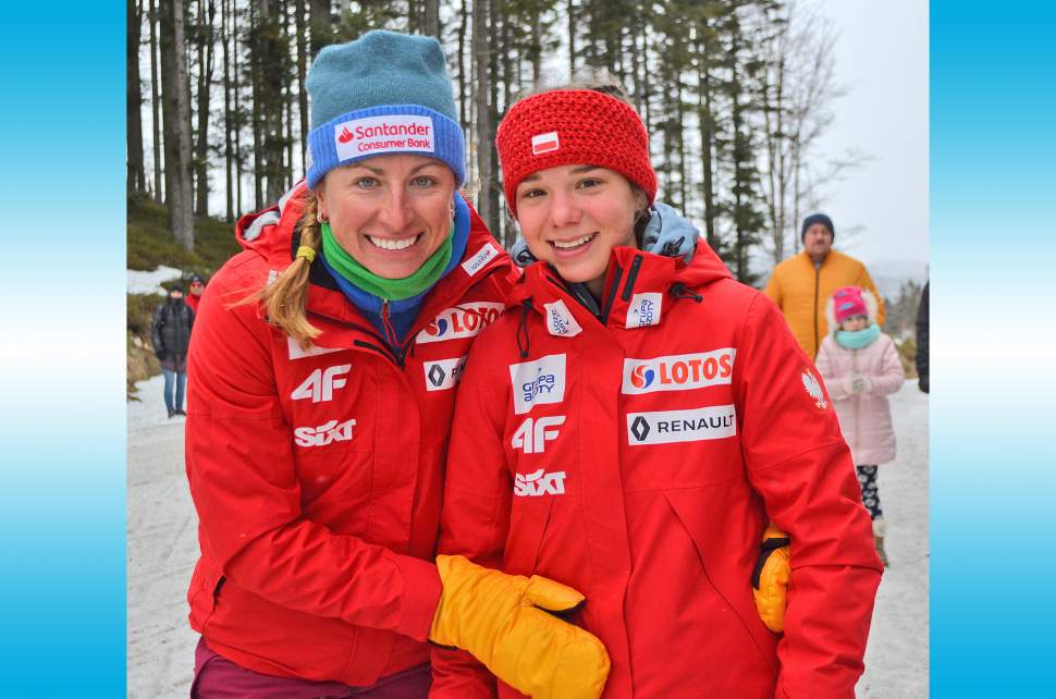 Eliza Rucka w towarzystwie Justyny Kowalczyk (foto: Archiwum GOK)