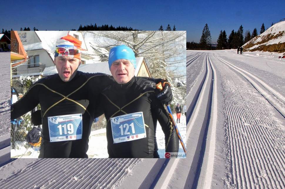 Piotr Michałek (z prawej) i Grzegorz Legierski na mecie w Kościelisku (foto:skipol.pl)