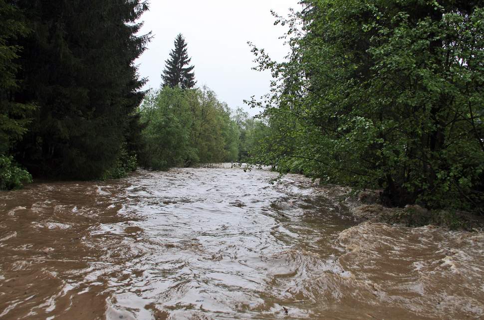 Olza w okolicach Amfiteatru Pod Skocznią