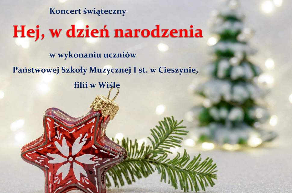 Koncert Świąteczny uczniów Państwowej Szkoły Muzycznej i st. w Cieszynie