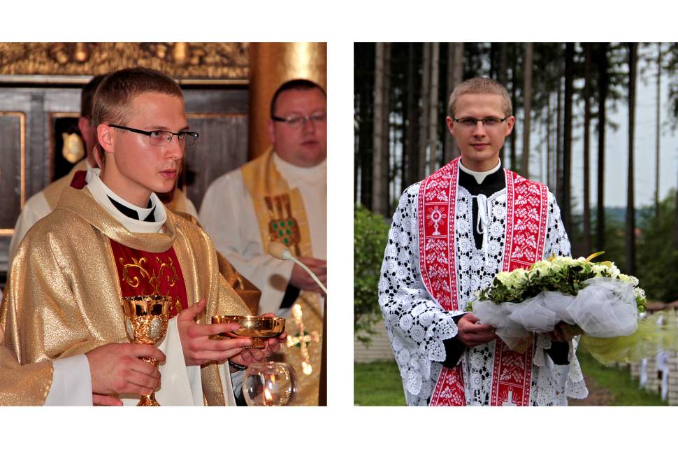 Ksiądz neoprezbiter Przemysław Gorzołka (foto: J. Kohut)