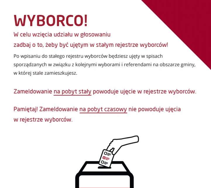 Ulotka informacyjna panstwowej komisji wyborczej