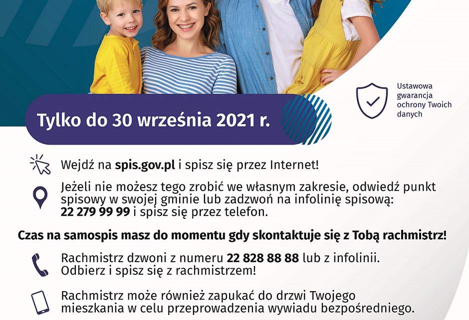 Plakat Narodowego Spisu Powszechnego Ludności i Mieszkań 2021