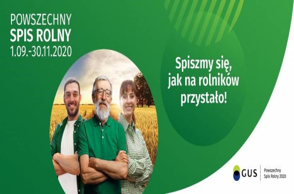 Plakat Powszechnego Spisu Rolnego 2020 r.